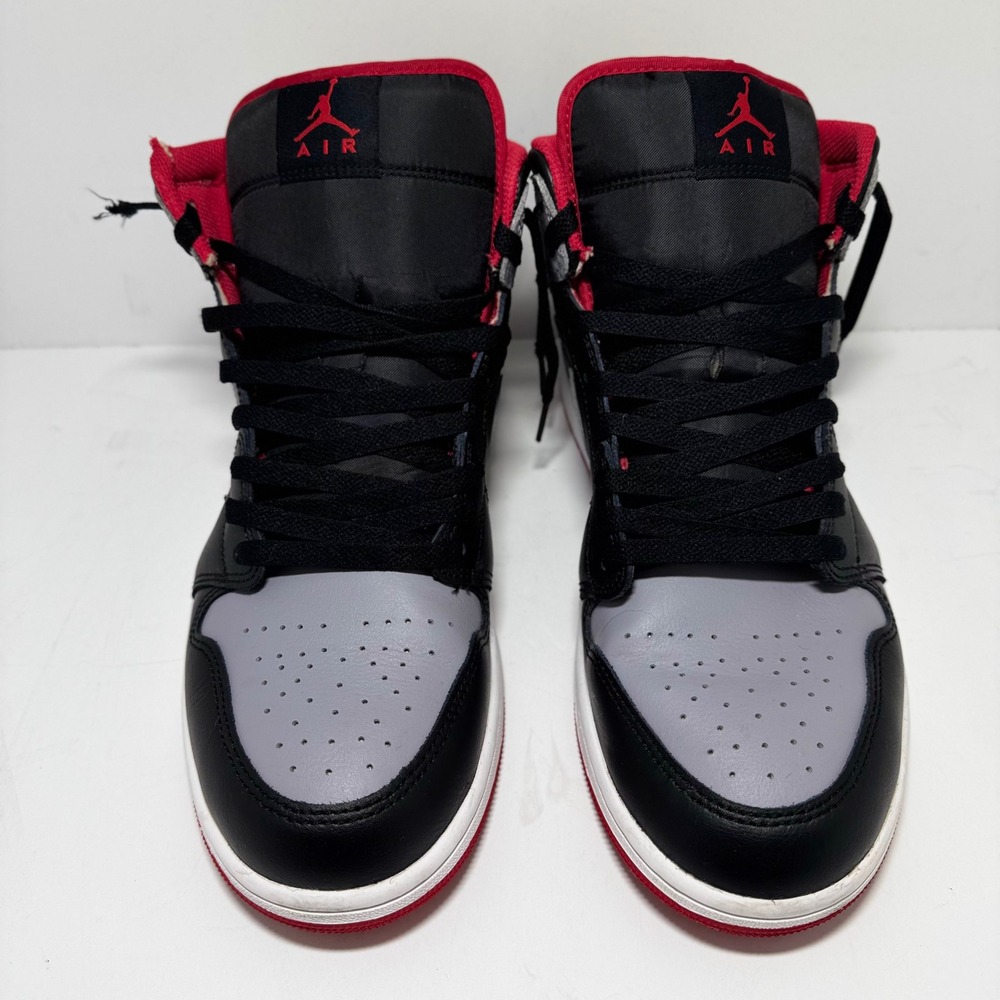 Jordan 1 Mid Shadow Red Black Grey Sneakers DQ8426-006 Mens 11